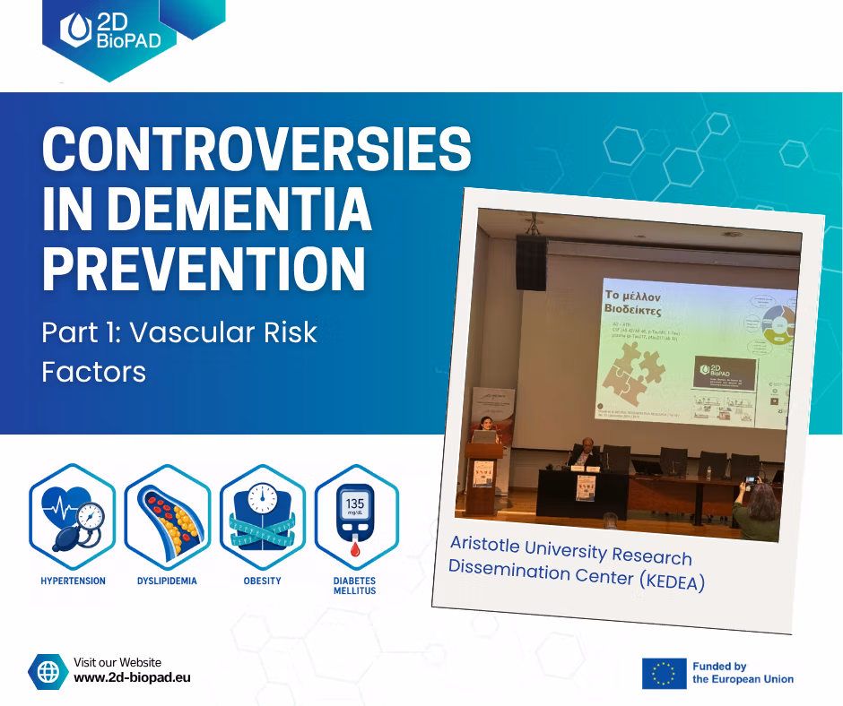 Thumbnail image of the post: 2D-BioPAD presented at the Hybrid Scientific Symposium on Dementia Prevention.