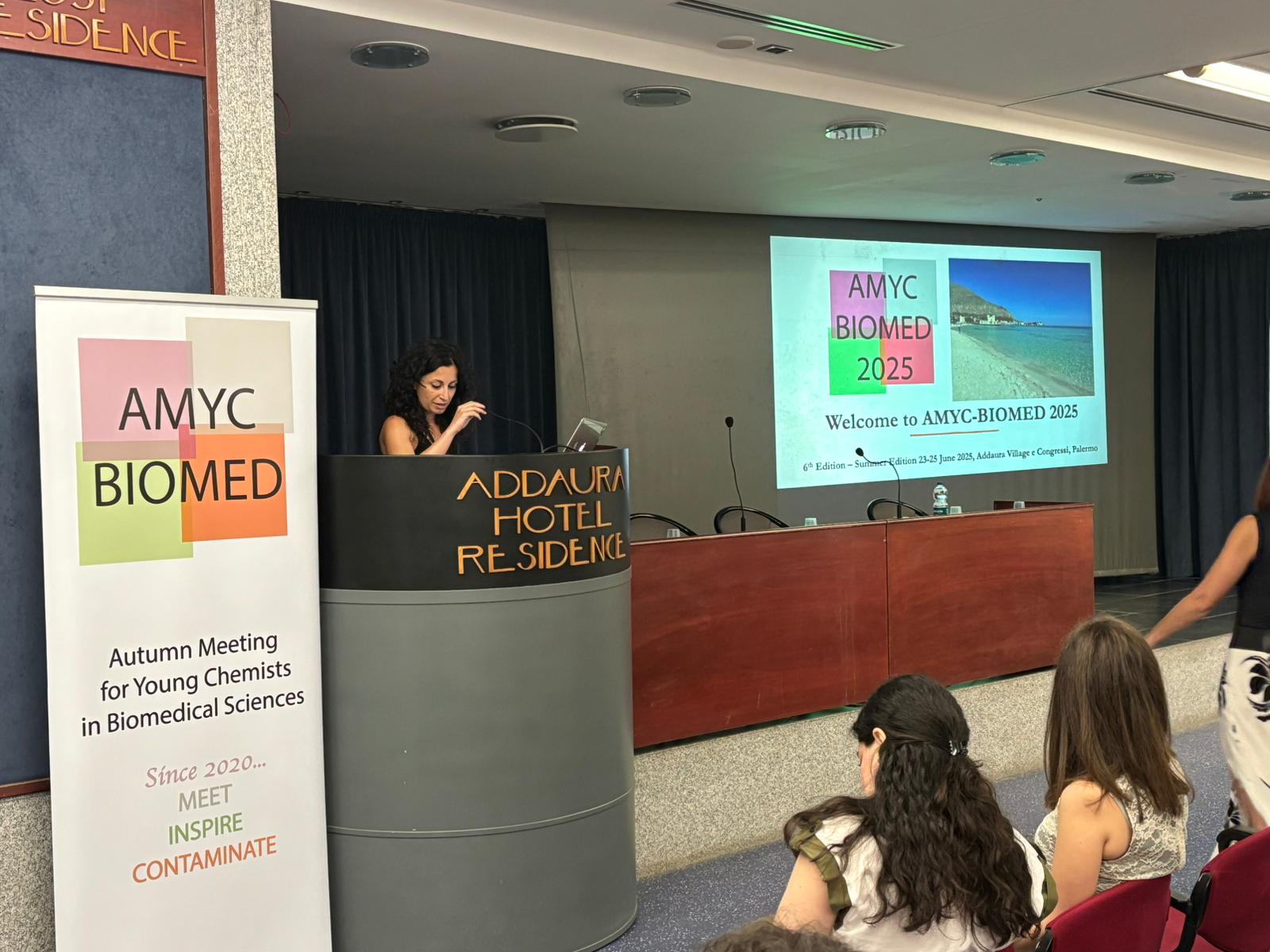 Thumbnail image of the post: 2D-BioPAD at AMYC-BIOMED 2025 – Summer Edition in Palermo.